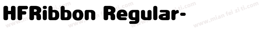 HFRibbon Regular字体转换